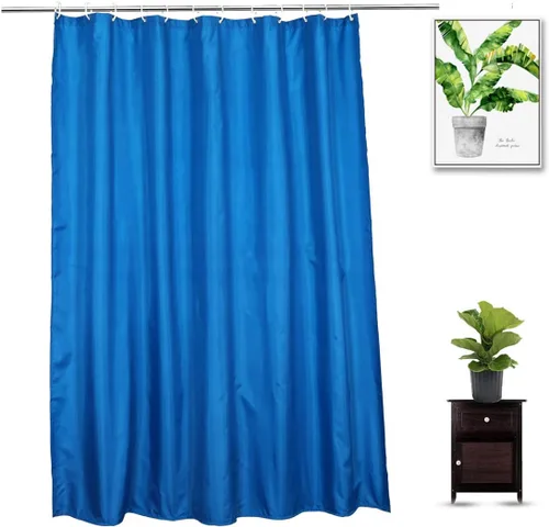 Miniatura 16 de Cortina de ducha de 36 x 72 pulgadas, repelente al agua, juego de cortinas de ducha de tela blanca pequeña para spa hotel, lavable a máquina