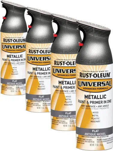 Miniatura 175 de Rust-Oleum 245197 Pintura en aerosol universal para todas las superficies, 12 onzas, negro satinado