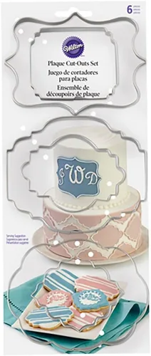 Miniatura 4 de Wilton 417-7555 juego de cortadores para placa de fondant, 6