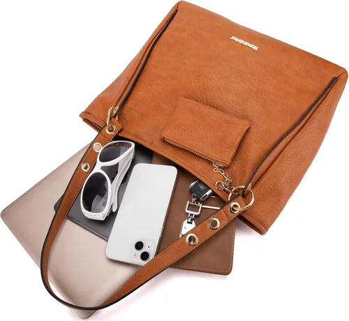 Miniatura 5 de Montana West Bolso de mano para mujer, bolso de hombro con bolsa extraíble para monedas