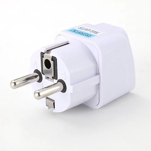 Miniatura 7 de ANRANK UE3360AK 2 Paquetes Universal AU US UK UK a UE Europa Plug AC 250V Power Travel Adapter Blanco