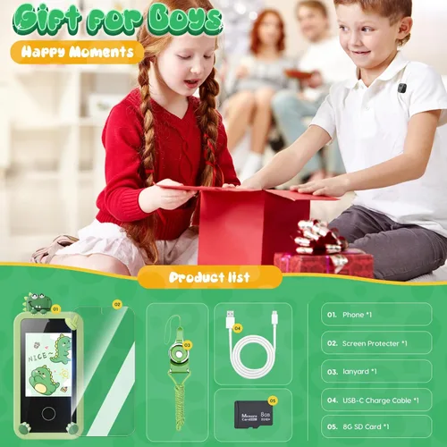 Miniatura 7 de Juguetes de teléfono inteligente para niños, juguetes de regalo de dinosaurios para niños de 3 a 9 años, regalos de Navidad, cumpleaños, mini