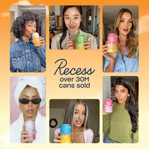 Miniatura 5 de Recess Mood - Bebida calmante con suplemento de magnesio, 12 onzas (Vainilla Naranja, paquete de 12)