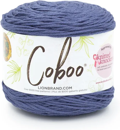 Miniatura 43 de Lion Brand Yarn Coboo, hilo suave para tejer, hacer ganchillo y manualidades, Vanilla Blossom, paquete de 3 Flor de vainilla