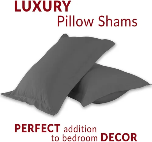 Miniatura 9 de Mellanni 2 fundas de almohada + 2 fundas de almohada Bundle&Save - Ropa de cama de lujo de hotel - El paquete incluye: 2 fundas de almohada