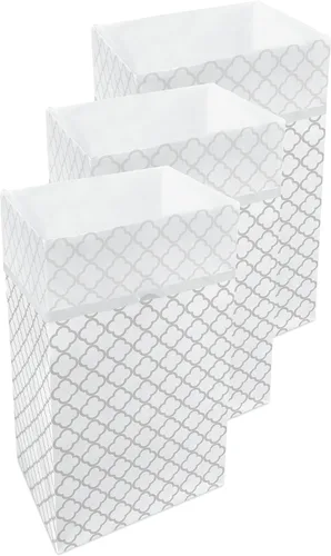 Miniatura 9 de Clean Cubes Botes de basura desechables de 30 galones (paquete de 3) con bolsas bajas, contenedores plegables de basura y reciclaje para fiestas