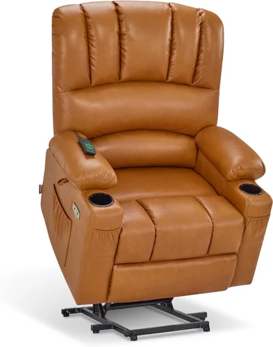Miniatura 12 de MCombo Silla reclinable de elevación eléctrica extragrande para ancianos, silla elevadora con calor y masaje, reclinable para personas grandes