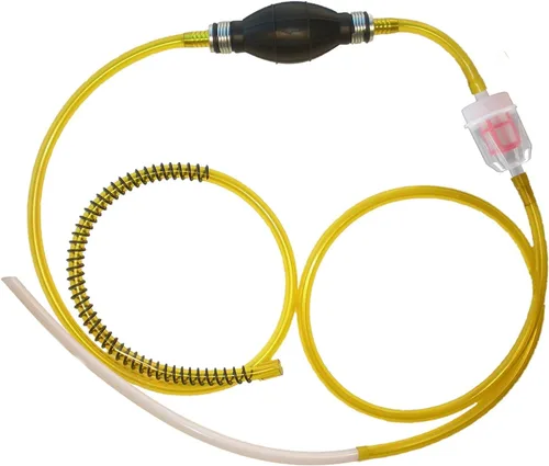 Bomba cambiadora de líquidos, gas, petróleo, aceite, etc., de la marca GasTapper: equipo de potencia con filtro para cortacésped, todo terreno,