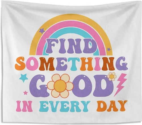 Kneibo - Tapiz para colgar en la pared del aula, 50 x 60 pulgadas, decoración de dormitorio infantil inspirador para dormitorio