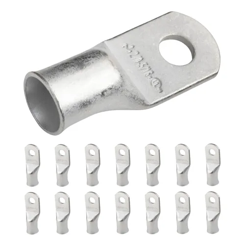 Miniatura 39 de SELTERM 5 piezas terminales de cable de cobre estañado 1/0 AWG perno de 1/2", extremos de cable de batería, terminales de anillo, conectores