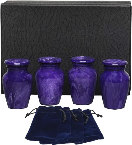 Miniatura 15 de Eternal Harmony Urna grande para cenizas, urna de cremación masculina y femenina para cenizas humanas con acabados elegantes, sello seguro y bolsa