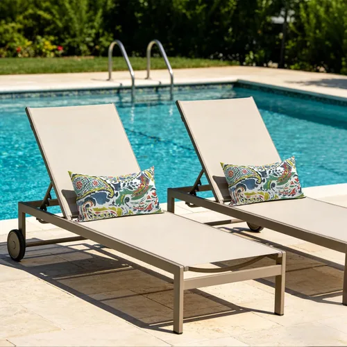 Miniatura 743 de Juego de 2 almohadas para exteriores de 16 x 16 pulgadas, repelentes al agua con interiores, para muebles de patio, hogar, jardín, geometría bohemia