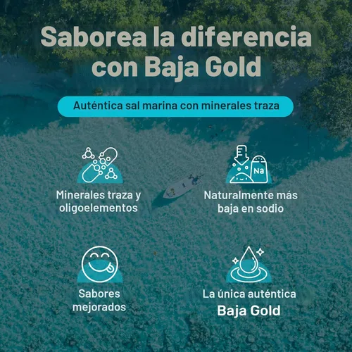 Miniatura 4 de Baja Gold Sal marina mineral - Recomendada por Gary Brecka - Sal de molienda fina para cocinar y hornear Sal natural de Baja para usos culinarios