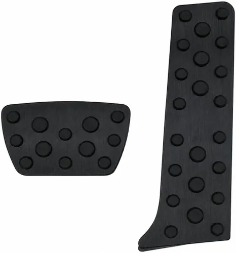 Miniatura 19 de Cubiertas de pedal de acelerador de gas de aleación de aluminio, accesorios interiores antideslizantes sin perforación, pedal de freno Pastillas
