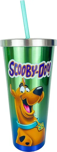 Miniatura 5 de Spoontiques DC Comics - Vaso de acero inoxidable, 24 onzas, taza de viaje aislada de doble pared con pajilla, Batman