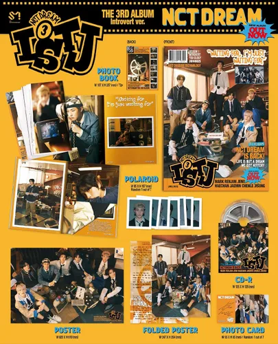 Miniatura 2 de NCT DREAM ISTJ 3rd Album Contents+Sticker+Photocard+Tracking Sealed (PhotoBook Extrovert Version)