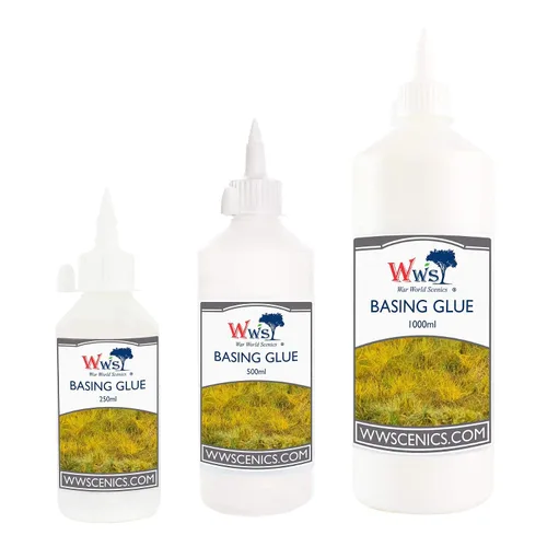 Miniatura 7 de War World Scenics - Pegamento de base de césped estático de 16.9 fl oz para modelos de dioramas de ferrocarril y terreno de guerra