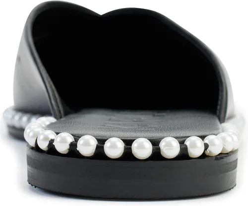 Miniatura 2 de Karl Lagerfeld Womens Vyra Studded Slip on Loafer Mule with Pointed Toe
