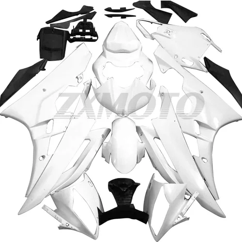 Kit de carenados de motocicleta sin pintar para 2006 2007 YAMAHA YZF R6 Molde de inyección ABS Carenados de motocicleta de plástico