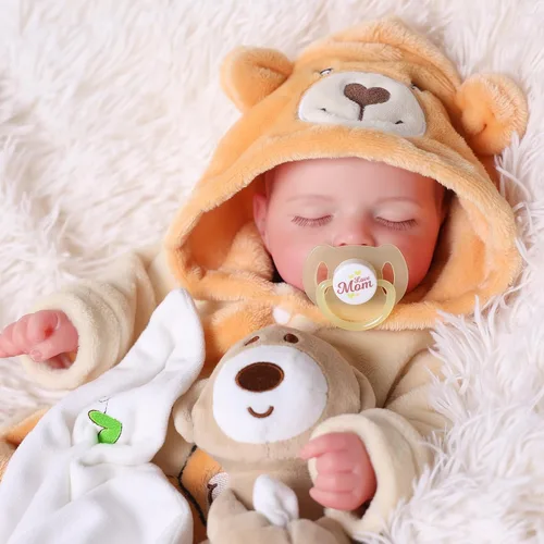 Miniatura 11 de BABESIDE Muñecas de bebé Reborn de 20 pulgadas, muñeca de bebé recién nacida realista con cuerpo posable, muñeca de bebé realista con accesorios