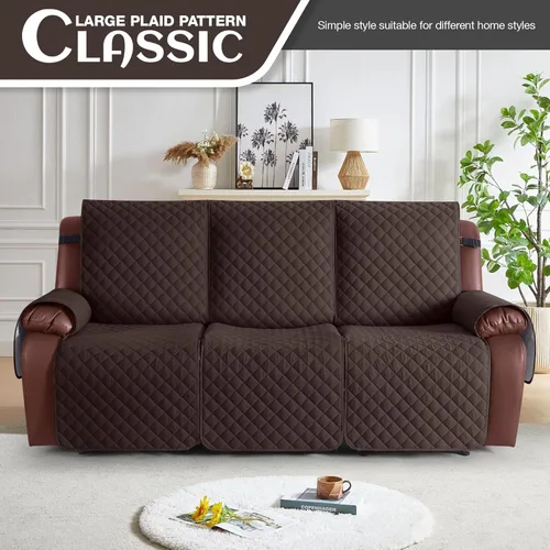 Miniatura 2 de KinCam Funda Impermeable para Sofá Reclinable, Fundas Antideslizantes para Sofá Reclinable de 3 Asientos, Funda para Sofá Reclinable Protector