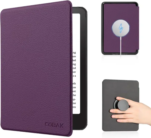 Miniatura 38 de CoBak Funda para Todos los Kindle Nuevos de 6 Pulgadas 2024 y 2022 (11ª Generación) - Cubierta Inteligente de Cuero PU, Suspensión y Activación