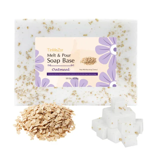 Miniatura 15 de Base de jabón de avena de 5.2 libras, hecha a mano con leche de avena para derretir y verter, para manualidades y elaboración, vegana, fácil