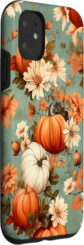 Miniatura 3 de Funda con temática de otoño para iPhone 11 con diseño de calabaza de otoño para mujer