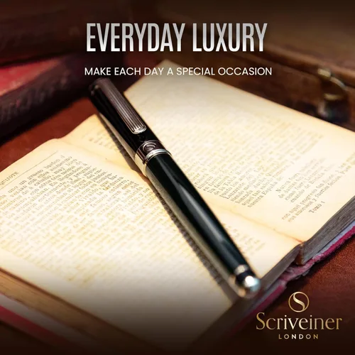 Miniatura 5 de Scriveiner – Bolígrafo roller color verde y negro, con acabado cromado y repuesto de tinta Schmidt, elegante opción de regalo para hombres y 15. Muy