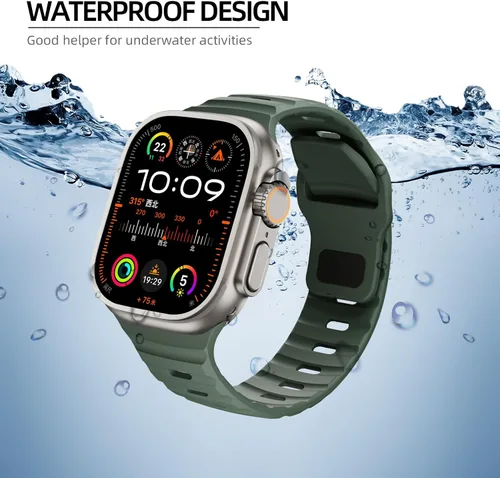 Miniatura 7 de Correas de silicona deportivas compatibles con Apple Watch Band de 1.929 in, 1.811 in, 1.772 in, 1.732 in, 1.654 in, 1.614 in, 1.575 in, 1.496 in