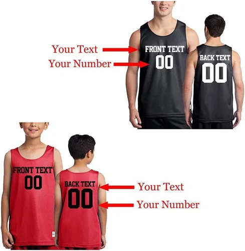 Miniatura 4 de Personalize Your Own Team Basketball Jersey with Your Custom Name and Number