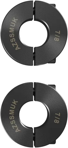Miniatura 8 de 1" agujero doble Split eje collar negro óxido conjunto tornillo estilo (4 PCS)