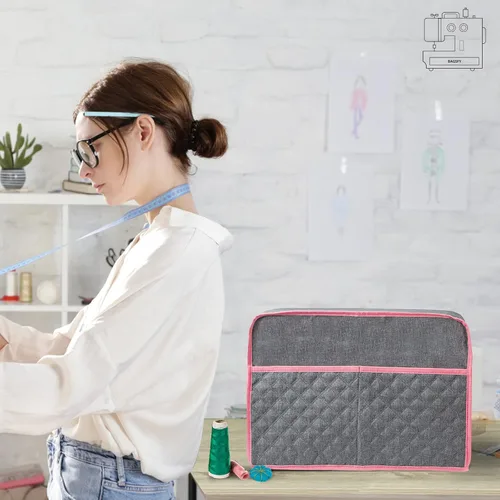 Miniatura 6 de BAGSFY Funda para máquina de coser para Brother, cubierta de polvo para máquina de coser para Singer, cubiertas de almacenamiento acolchadas