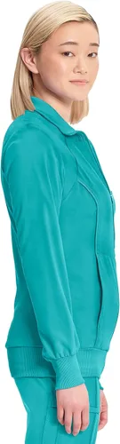 Miniatura 40 de Infinity by Cherokee 2391A - Chaquetas médicas con cremallera frontal para mujer, tela elástica en 4 direcciones