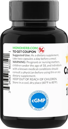 Miniatura 3 de MONOHERB Extracto de raíz de Costus 1000 mg - 90 Cápsulas Vegetarianas