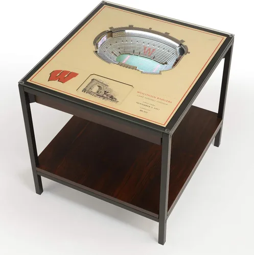 Miniatura 27 de YouTheFan NCAA - Mesa auxiliar iluminada StadiumView de 25 capas