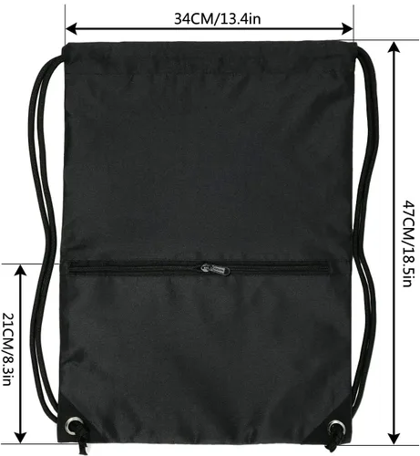 Miniatura 3 de HOLYLUCK - Mochila, bolsa deportiva con cordón ajustable para gimnasio