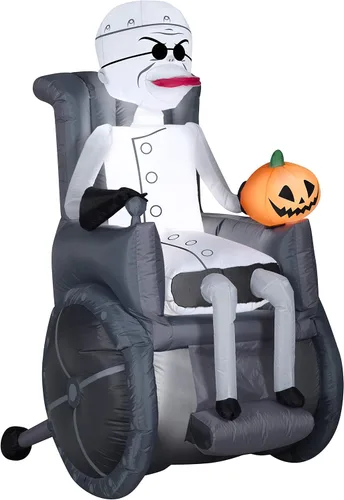 Miniatura 5 de Jack Skellington On Tombstone Airblown inflable de 3.5 pies de alto