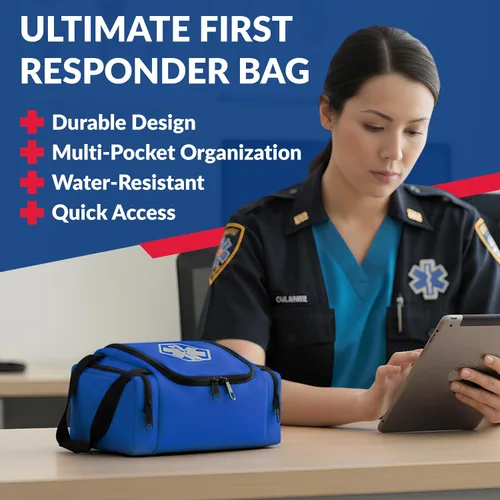 Miniatura 2 de Dixie EMS Dixigear Bolsa Vacía de Primer Respondedor II 10.5" x 5" x 8" - Azul