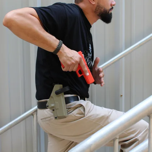 Miniatura 4 de American Safety Trainers - Compatible con modelos Glock - Pistolas de entrenamiento de polímero sólido no funcionales - Naranja brillante - EE.UU.