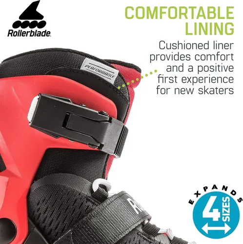 Miniatura 3 de Rollerblade Microblade - Patines en línea ajustables para niñas, color rosa y chicle, para jóvenes, rendimiento juvenil