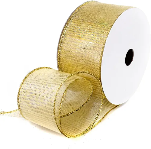 Miniatura 14 de Cinta de cuadros de 2-1/2" x 25 yardas, cinta a cuadros de búfalo con alambre, en blanco y negro, para envolver regalos, manualidades y decoraciones