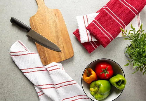 Miniatura 4 de 6 toallas absorbentes para cocina J & M Home Fashions Rojo