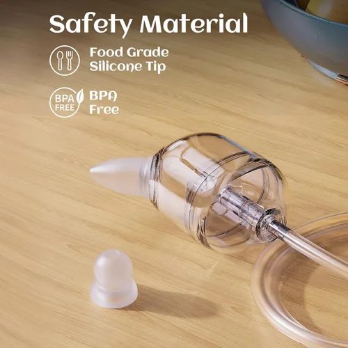Miniatura 7 de X-Bosak Aspirador nasal eléctrico para bebés, removedor de moco de grado hospitalario con 9 niveles de succión, recargable USB-C, luz nocturna