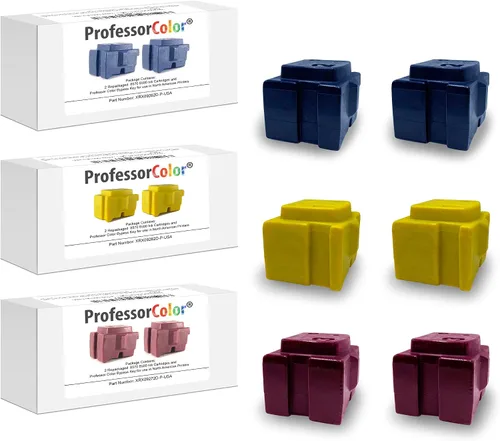 Miniatura 11 de La tinta ColorQube 8570 o ColorQube 8580 reemplaza 108R00926 108R00927 108R00928 108R00930 (10 tintas OEM reenvasadas), el paquete incluye llave