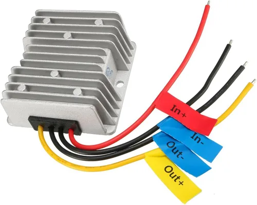 TOP-VIGOR Convertidor de voltaje CC/DC 12V a 19V 6A 114W Convertidor Step Up, Impermeable IP68 Boost Convertidor Regulador Transformador