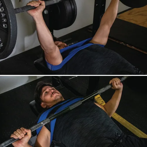 Miniatura 4 de Serious Steel Fitness - Squat & Deadlift - Banda para calentamiento de cadera y glúteos Azul (Regular - 13" Light)
