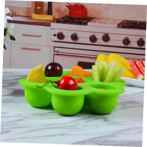 Miniatura 5 de Recipiente de silicona para alimentos sólidos complementarios de grado alimenticio, capacidad de silicona flexible y caja de conservación con tapa