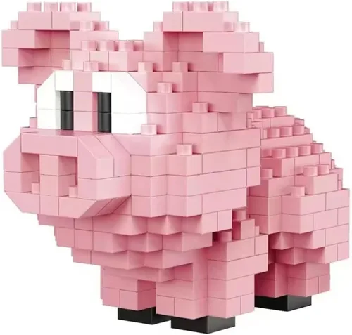 Miniatura 11 de Juego de bloques de construcción micro animales para niños y adultos, para decoración del hogar y la oficina KLJM-10 (león, 203 piezas)