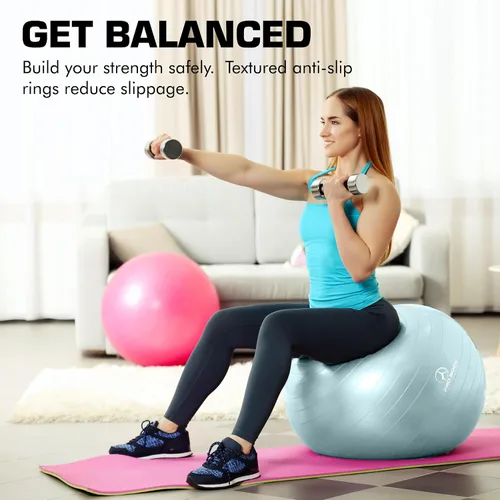Miniatura 2 de ProBody Pilates Pelota de yoga - Pelotas de ejercicio, varios tamaños, para estabilidad, embarazo, entrenamiento y terapia física